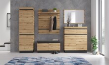 Garderobenschrank >CORTE< in Coast Evoke Eiche Dekor - 60,1x200,5x45cm (BxHxT)