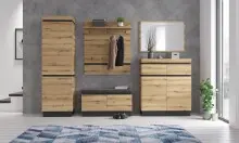 Garderobenschrank >CORTE< in Coast Evoke Eiche Dekor - 60,1x200,5x45cm (BxHxT)