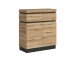Schuhkommode >CORTE< in Coast Evoke Eiche Dekor - 100,6x116x45cm (BxHxT)