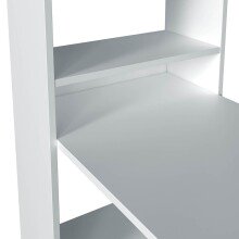 Jugendzimmer-Set >ELLIOT< in Artik-Weiß/Velho-Weiß - 199x65x96 (BxHxT)