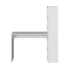 Jugendzimmer-Set >ELLIOT< in Artik-Weiß/Velho-Weiß - 199x65x96 (BxHxT)