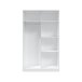 Jugendzimmer-Set >ELLIOT< in Artik-Weiß/Velho-Weiß - 199x65x96 (BxHxT)