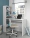 Jugendzimmer-Set >ELLIOT< in Artik-Weiß/Velho-Weiß - 199x65x96 (BxHxT)