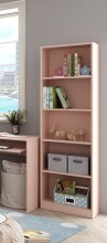 Bücherregal >i-JOY< in Rosa - 52x180x25 (BxHxT)