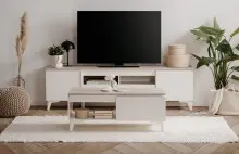 Wohnzimmer-Set >Bertrix< in Sandstein / weiß...