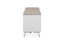 Wohnzimmer-Set >Bertrix< in Sandstein / weiß - 177x51,5x40cm (BxHxT)