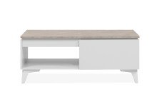 Wohnzimmer-Set >Bertrix< in Sandstein / weiß - 177x51,5x40cm (BxHxT)