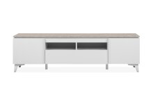 Wohnzimmer-Set >Bertrix< in Sandstein / weiß - 177x51,5x40cm (BxHxT)