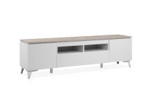 Wohnzimmer-Set >Bertrix< in Sandstein / weiß - 177x51,5x40cm (BxHxT)