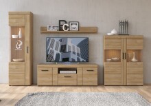 Wandboard >CORTINA< in Grandson Eiche Dekor - 117,6x19,6x21,9 (BxHxT)