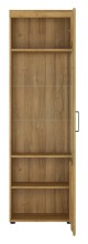 Glasvitrine >CORTINA< in Grandson Eiche Dekor - 58x195x37,4 (BxHxT)