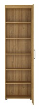Stauraumschrank >CORTINA< in Grandson Eiche Dekor - 58x195x37,4 (BxHxT)