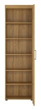 Stauraumschrank >CORTINA< in Grandson Eiche Dekor - 58x195x37,4 (BxHxT)