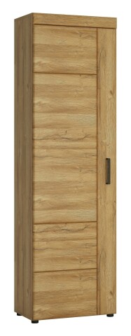 Stauraumschrank >CORTINA< in Grandson Eiche Dekor - 58x195x37,4 (BxHxT)