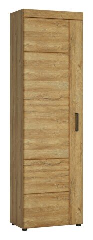 Stauraumschrank >CORTINA< in Grandson Eiche Dekor - 58x195x37,4 (BxHxT)