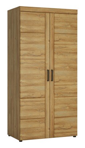 Kleiderschrank >CORTINA< in Grandson Eiche Dekor - 92,8x195x57,9 (BxHxT)