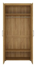 Kleiderschrank >CORTINA< in Grandson Eiche Dekor - 92,8x195x57,9 (BxHxT)