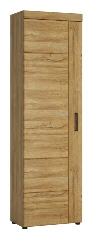 Garderobenschrank >CORTINA< in Grandson Eiche Dekor - 58x195x37,4 (BxHxT)