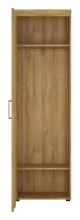 Garderobenschrank >CORTINA< in Grandson Eiche Dekor - 58x195x37,4 (BxHxT)