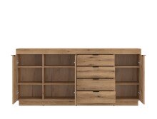 Sideboard >DELAMAR< in Coast Evoke Eiche Dekor - 185,9x85,8x39,6 (BxHxT)