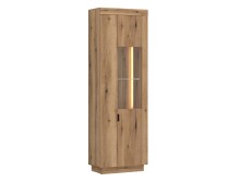 Glasvitrine >DELAMAR< in Coast Evoke Eiche Dekor -...