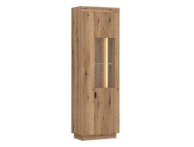 Glasvitrine >DELAMAR< in Coast Evoke Eiche Dekor -...