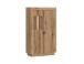 Stauraumvitrine >DELAMAR< in Coast Evoke Eiche Dekor - 80,4x140,2x39,6 (BxHxT)