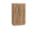 Stauraumvitrine >DELAMAR< in Coast Evoke Eiche Dekor - 80,4x140,2x39,6 (BxHxT)