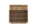 Schuhschrank >DELAMAR< in Coast Evoke Eiche Dekor - 88,2x92,5x39,6 (BxHxT)