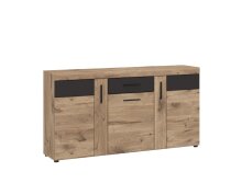 Sideboard >GRANO< in Viking Eiche Dekor/KOSMOS GRAU...