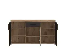 Sideboard >GRANO< in Viking Eiche Dekor/KOSMOS GRAU...