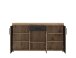 Sideboard >GRANO< in Viking Eiche Dekor/KOSMOS GRAU - 156,8x86x40,9 (BxHxT)