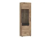 Glasvitrine >GRANO< in Viking Eiche Dekor -...