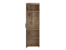 Glasvitrine >GRANO< in Viking Eiche Dekor - 58x195x37,4 (BxHxT)