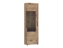 Glasvitrine >GRANO< in Viking Eiche Dekor -...