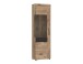 Glasvitrine >GRANO< in Viking Eiche Dekor - 58x195x37,4 (BxHxT)