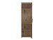 Glasvitrine >GRANO< in Viking Eiche Dekor/Kosmos Grau - 58x195x37,4 (BxHxT)
