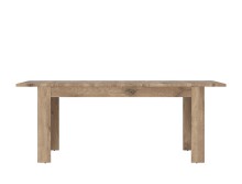 Kulissentisch >GRANO< ausziehbar in Viking Eiche Dekor - 160(200)x75,5x90 (BxHxT)