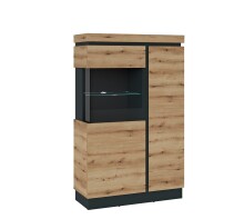 Wohnwand >Corte< (4-teilig) in Coast Evoke Eiche Dekor - 325x201x45cm (BxHxT)