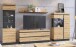 Wohnwand >Corte< (4-teilig) in Coast Evoke Eiche Dekor - 325x201x45cm (BxHxT)