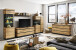 Wohnwand >Corte< (4-teilig) in Coast Evoke Eiche Dekor - 325x201x45cm (BxHxT)