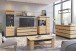 Wohnwand >Corte< (4-teilig) in Coast Evoke Eiche Dekor - 325x201x45cm (BxHxT)