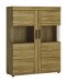 Wohnwand >Cortina< (4-teilig) in Grandson Eiche Dekor - 317x195x41 (BxHxT)