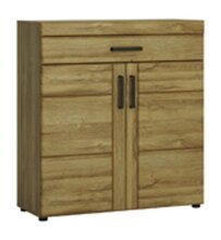 Garderoben-Set >Cortina< (5-teilig) in Grandson Eiche Dekor - 244x195x38 (BxHxT)