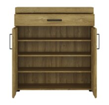 Garderoben-Set >Cortina< (5-teilig) in Grandson Eiche Dekor - 244x195x38 (BxHxT)