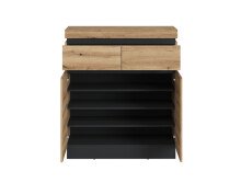 Garderoben-Set >Corte< (5-teilig) in Evoke Eiche Dekor - 262x201x45 (BxHxT)
