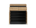 Garderoben-Set >Corte< (5-teilig) in Evoke Eiche Dekor - 262x201x45 (BxHxT)