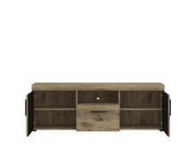 Wohnwand >Grano< (4-teilig) in Eiche Viking Dekor - 317x195x41cm (BxHxT)
