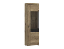 Wohnwand >Grano< (4-teilig) in Eiche Viking Dekor - 317x195x41cm (BxHxT)