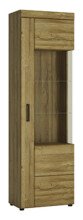 Wohnwand >Cortina< (4-teilig) in Grandson Eiche Dekor - 317x195x41 (BxHxT)